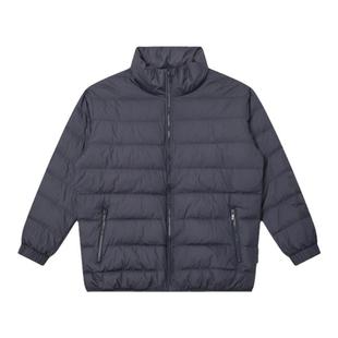 半墨大码轻薄羽绒服男短款宽松胖子加肥加大立领保暖羽绒外套冬季