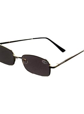 水晶老花镜方形时尚男女天然