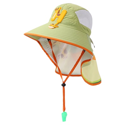 儿童防晒帽子2026新款遮阳帽男孩