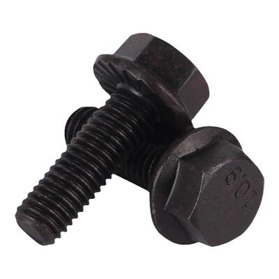 10.9级发黑六角法兰面带齿