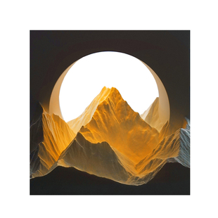 自留白日照金山香薰灯扩香石小夜灯礼品氛围灯床头灯生日礼物女生