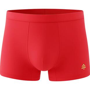 【桑蚕丝】奕时代胖男童10A抑菌红内裤中大童莫代尔四角裤平角裤