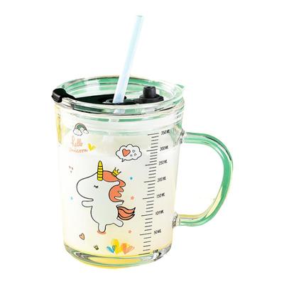 防摔耐高温牛奶刻度杯可微波加热