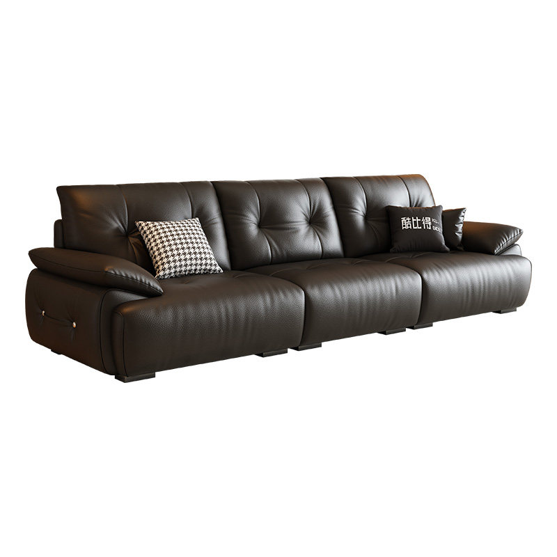 酷比得头层真皮沙发直排意式风