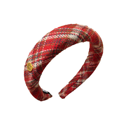 新年红色头箍女款高级感洋气时尚高颅顶发箍2025巨好看发卡子头饰