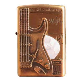打火机zippo正版原装吉他拨片收藏煤油男士火机正品防风七夕礼物