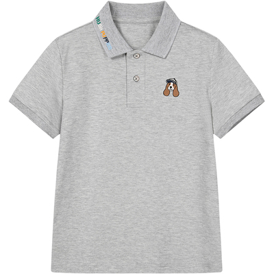 暇步士男童夏新款速干POLO衫