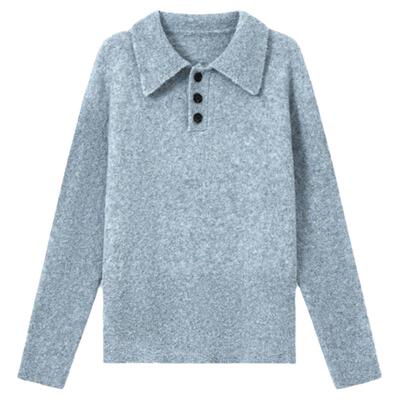 UNICAHOMME翻领休闲宽松毛衣