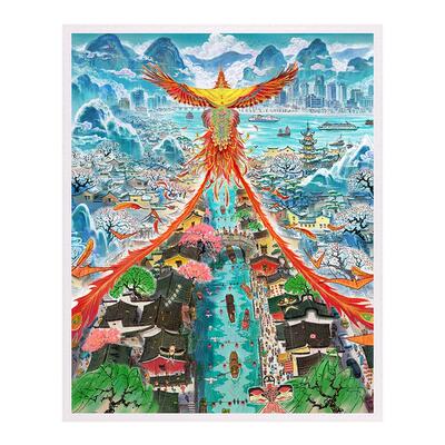 3djp一布小欣原创插画塑料拼图