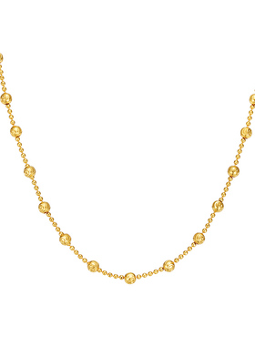 MITHAOL爆闪镭射满天星间珠链高级感轻奢小众项链女款毛衣链首饰