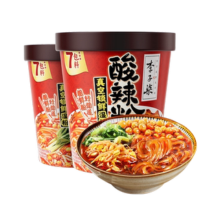 李子柒酸辣粉桶装252g组合红薯粉懒人免煮冲泡四川粉丝米线速食by