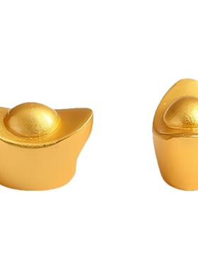 实心沙金元宝磨砂小元宝装饰摆件