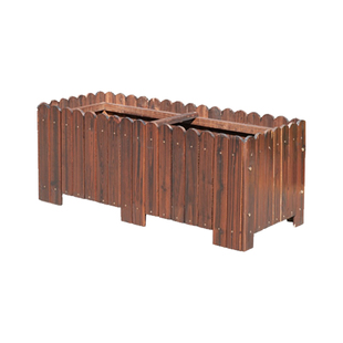 防腐木花箱户外阳台庭院种植箱组合长方形院子实木花槽花盆