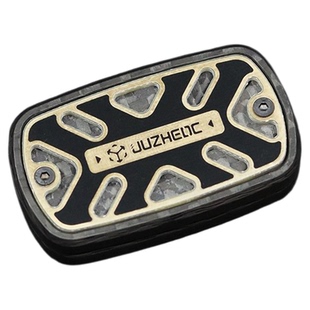 指玩屋 矩阵EDC碳纤维镂空推牌无限位金属啪啪币解压玩具指尖陀螺