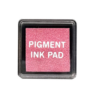 迷你印台24色手账印章正方形油性颜料速干油墨金色印泥便携彩色