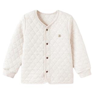babylove宝宝外套秋冬季薄夹棉保暖上衣儿童纯色百搭休闲外出衣服