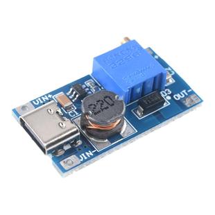 2A升压板 Type-c口 DC-DC升压稳压模块输入2-15V升5/9/12/-28可调