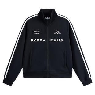 Kappa卡帕背靠背运动外套女2026新款春季短款显瘦夹克针织衫上衣