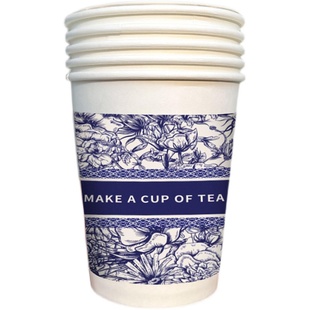 金银箔纸杯定制一次性金箔杯子高端印logo纸杯子加厚广告杯子印字