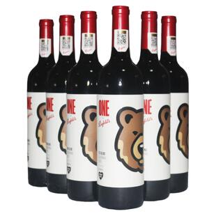 奔富一号 潮流联名系列 棕熊加州红葡萄酒750ml*6瓶 美国进口红酒