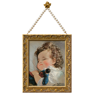 甜睡 小女孩复古艺术装饰画客厅沙发背景床头餐厅壁炉玄关挂壁画