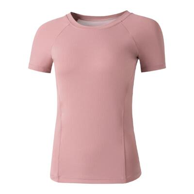 瑜伽服T恤女健身短袖跑步上衣运动套装训练带胸垫显瘦春夏季速干