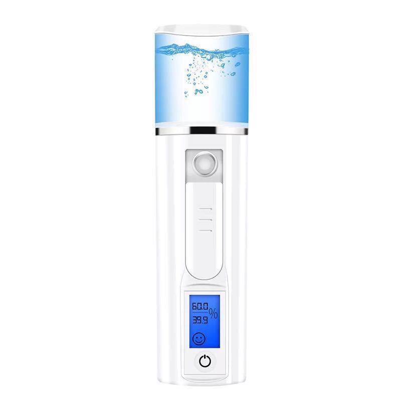 纳米补水仪可测皮肤手持喷雾器美容仪便携加湿器充电款冷温喷面部