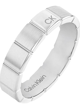 ck简约小方块男士戒指