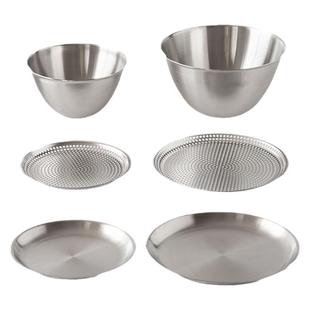 现货日本制Conte304不锈钢料理沙拉和面烘焙打蛋盆备菜托盘滤水盘