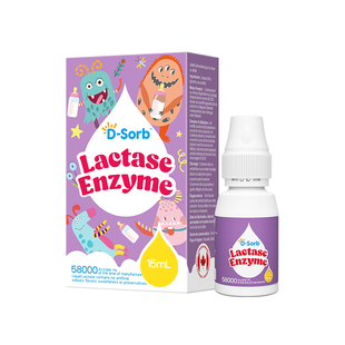 滴适宝酸性乳糖酶滴剂婴幼儿宝宝乳糖不耐受奶瓣拉肚子奶粉伴侣