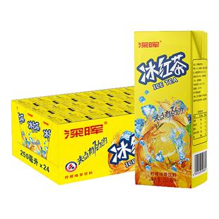 深晖冰红茶饮料纸盒装整箱清爽解渴夏日水饮品柠檬红茶柠檬茶饮料