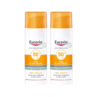 【自营】EUCERIN/优色林控油清爽防晒乳液霜50ml*2防护隔离紫外线