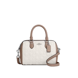 COACH/蔻驰官方 奥莱款MINI ROWAN女士单肩斜挎手提波士顿包CY744