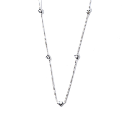 outoflabel925银爱心钥匙项链