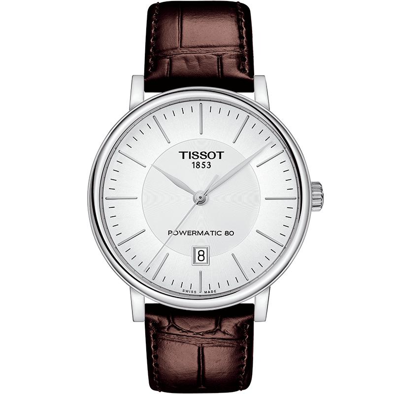 天梭明星同款卡森臻我机械男表