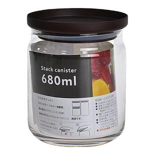 aderia日本进口玻璃储物罐食品级五谷杂粮收纳盒咖啡豆保存罐家用