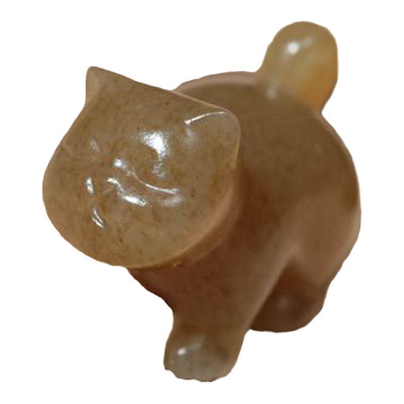 苏工玉缘猫咪劲饰玉坠和田玉糖