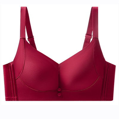 本命年红色内衣女大胸显小收副乳