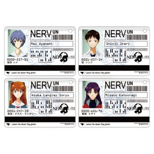 TLP潮品汇反光贴纸 EVA新世纪福音NERV ID卡绫波丽ASUKA碇葛城贴