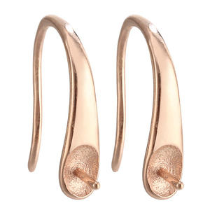 赫生高跟鞋耳环空托女轻奢高级感925纯银耳坠贝珠珍珠耳钉diy配件