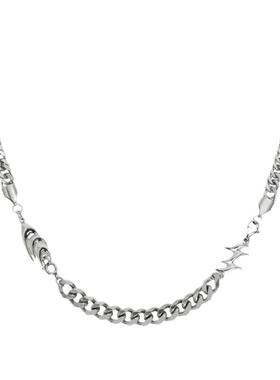 古巴异形拼接项链男款潮流高级感