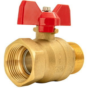 全铜4分内外丝球阀球芯大流量自来水开关热水器等径直通dn15阀门