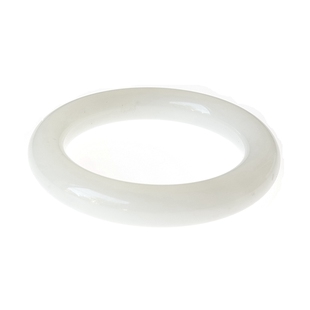 【木古口十】天然和田玉白玉翠青手镯青海料俄料 宽版细条49-53