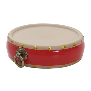 中国风鼓式工艺品创意底座香炉家用室内紫砂壶底托装饰品茶宠底盘