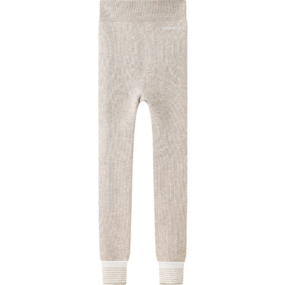 英氏女童加绒裤子高腰显瘦保暖裤