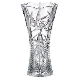 捷克原装进口水晶玻璃花瓶BOHEMIA 桌面轻奢摆件透明高端居家复古