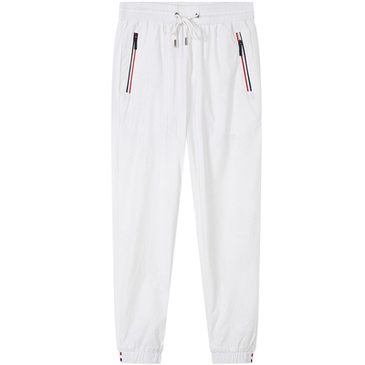 BM潮牌简约字母烫钻束脚卫裤