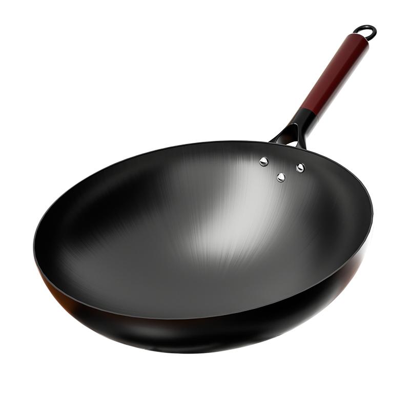 炒菜锅传统铁锅官方旗舰老式炒锅家用章丘不粘锅无涂层燃气灶厨师