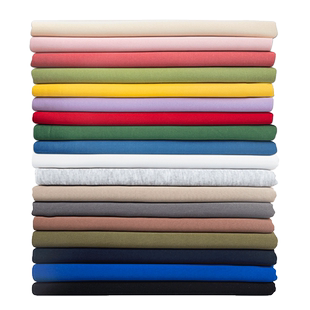 纯色仿棉弹力针织卫衣小毛圈布料加厚连衣裙子运动服裤子t恤面料