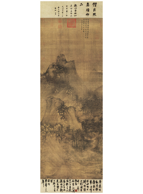 高清艺术喷绘画芯临摹学习卷轴画